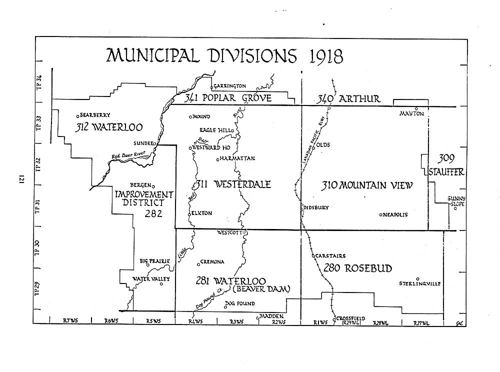 MVC Divison Map 1918